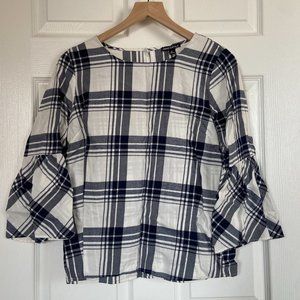 Women's J. Crew 3/4 Sleeve Plain Top